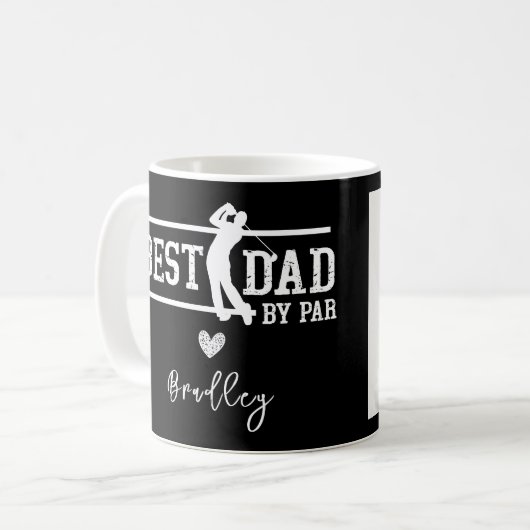 Custom Best Dad van Par Photo Koffiemok (Voorkant links)