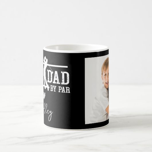 Custom Best Dad van Par Photo Koffiemok (Center)