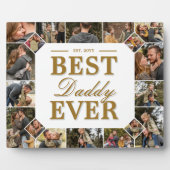 Custom Best Daddy Ever Unique Family Photo Collage Fotoplaat (Voorkant)