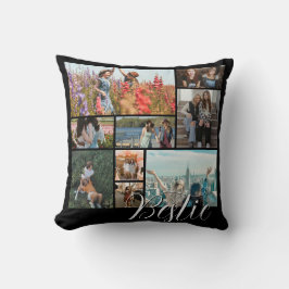 Custom Best Friend Photo Collage Gift voor Besties Kussen