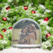 Custom “Best Friend” Snow Globe – Your Own Photo Sneeuwbol (Kerstmis)