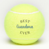 Custom Best Grandma, Gigi Mamaw Ever Tennisballen (Achterkant)