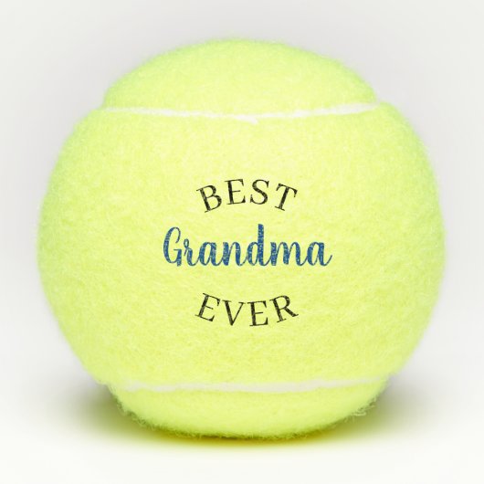 Custom Best Grandma, Gigi Mamaw Ever Tennisballen (Voorkant)