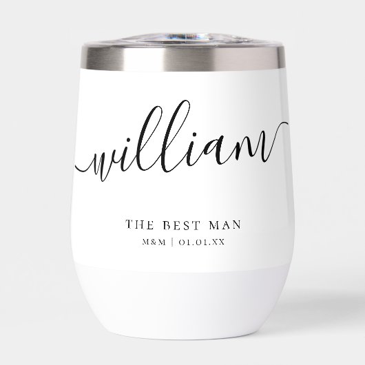 Custom Best Man Groomsman Groom Script Kalligrafie (Voorkant)