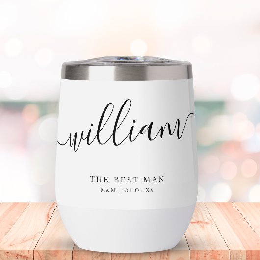 Custom Best Man Groomsman Groom Script Kalligrafie