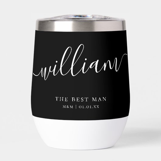 Custom Best Man Groomsman Groom Script Kalligrafie (Voorkant)