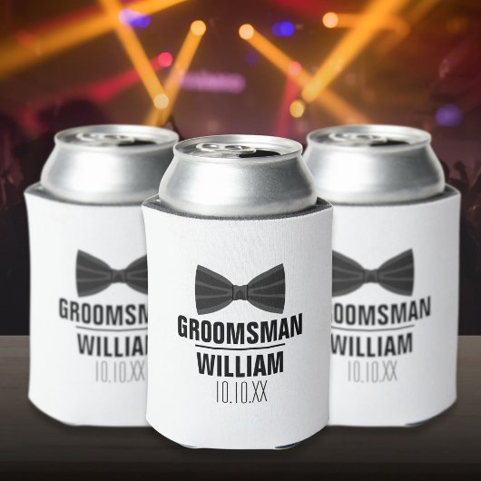 Custom Best Man Groomsman Weddenschap Blikjeskoeler