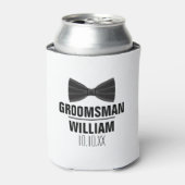 Custom Best Man Groomsman Weddenschap Blikjeskoeler (Blikje Voorkant)