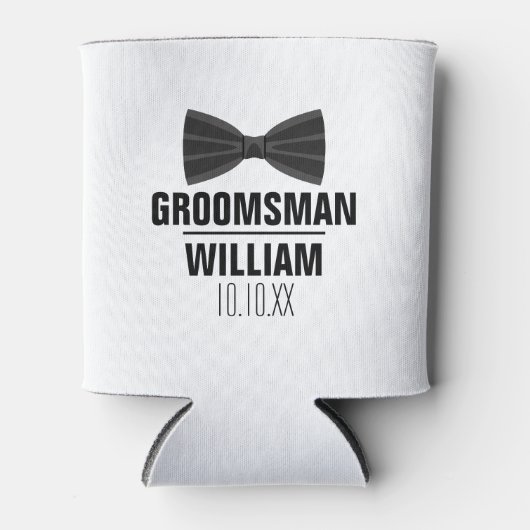 Custom Best Man Groomsman Weddenschap Blikjeskoeler (Voorkant)