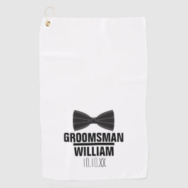 Custom Best Man Groomsman Weddenschap Golfhanddoek