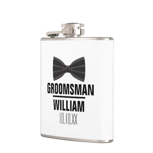 Custom Best Man Groomsman Weddenschap Heupfles (Links)
