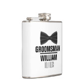 Custom Best Man Groomsman Weddenschap Heupfles (Rechts)