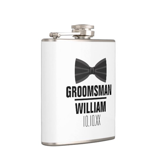 Custom Best Man Groomsman Weddenschap Heupfles (Rechts)