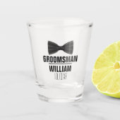 Custom Best Man Groomsman Weddenschap Shot Glas (Voorkant)