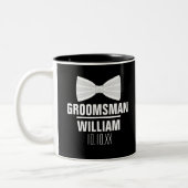 Custom Best Man Groomsman Weddenschap Tweekleurige Koffiemok (Links)