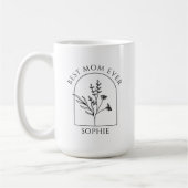 Custom Best Mom Ever Moederdag cadeau voor moeder Koffiemok (Links)