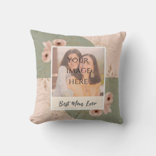 Custom "Best Mom Ever" Sierkussen met foto