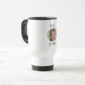 Custom Best Mom | Personalized Face Photo Reisbeker (Voorkant links)