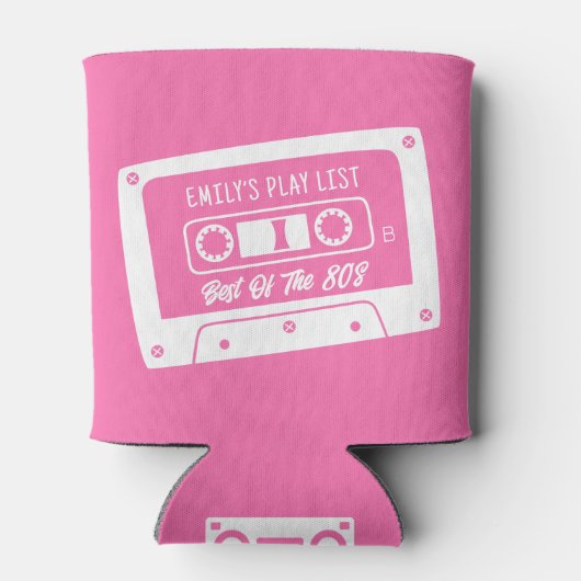 Custom Best of 1984 40e verjaardag cassette Blikjeskoeler (Achterkant)