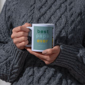 Custom Best Papa Framework with Heartfelt Message Koffiemok