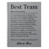 Custom Best Team Appreciation Employee Thank You Notitieboek (Voorkant)