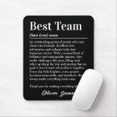 Custom Best Team Definition Employee Appreciation Muismat (Met muis)