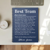 Custom Best Team Definition Employee Appreciation Notitieboek
