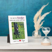 Custom Beste hond opa cadeau foto plaque Fotoplaat (Zijkant)