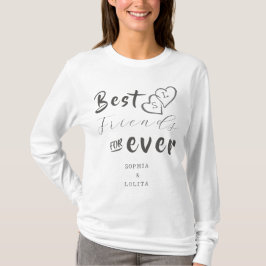 Custom Beste Vrienden Voor Altijd Vrouwen T-shirt