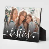 Custom Besties Beste Vrienden Foto Fotoplaat (Zijkant)