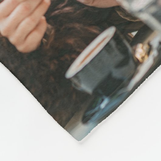 Custom "Besties" Photo Collage  Fleece Deken (Hoek)