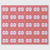 Custom "Besties" Sunburst Personalized Pillow – Em Cadeaupapier (Vlak)