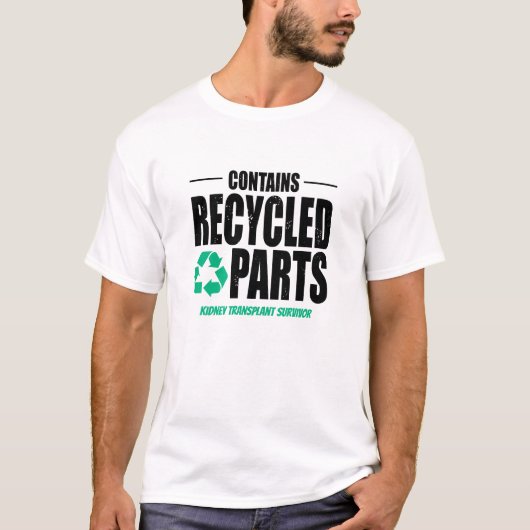 Custom bevat gerecycleerde onderdelen Transplantat T-shirt (Voorkant)