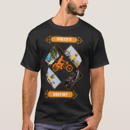 Custom Biker Photo Collage T-shirt