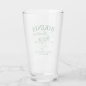 Custom Bikinis and Martinis Bachelorette Party Glas (Achterkant)