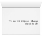 Custom Billboard Marriage proposal Humor (Binenzijde Horizontaal (Onderkant))