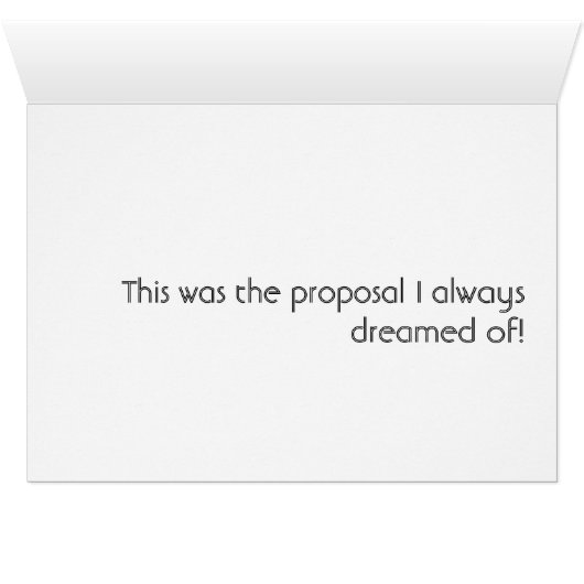 Custom Billboard Marriage proposal Humor (Binenzijde Horizontaal (Onderkant))