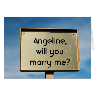 Custom Billboard Marriage proposal Humor