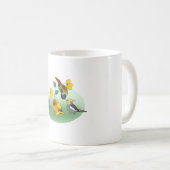 Custom Birb Doodle Koffiemok (Voorkant rechts)