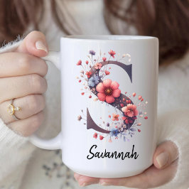 Custom Birth Flower Coffee Mug for Mom or Grandma Koffiemok