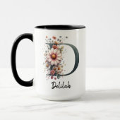 Custom Birth Flower Coffee Mug Gift for Women Mok (Links)