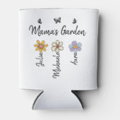 Custom Birth Flower Mug Names, Mama's Garden Gift Blikjeskoeler (Voorkant)