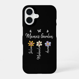 Custom Birth Flower Mug Names, Mama's Garden Gift iPhone 16 Hoesje