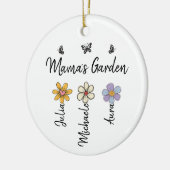 Custom Birth Flower Mug Names, Mama's Garden Gift Keramisch Ornament (Links)