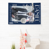 Custom Birthday Banner, Magazine Cover for Men Spandoek (Insitu)