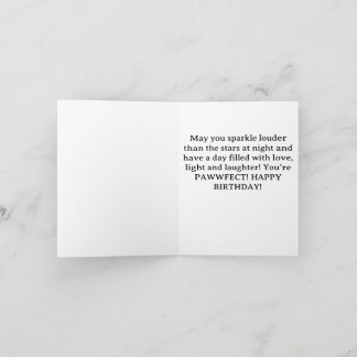 Custom Birthday Card, Pink Toy Poodle, Mozzarella Feestdagen Kaart