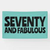 CUSTOM BIRTHDAY FABULOUS PARTY BANNER (Horizontaal)