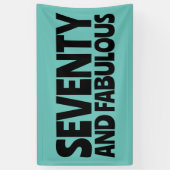 CUSTOM BIRTHDAY FABULOUS PARTY BANNER (Verticaal)