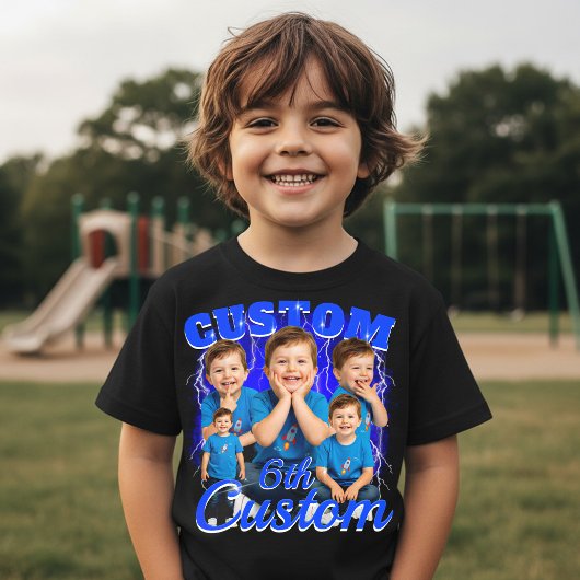 Custom birthday gift bootleg for your Kid 90s Tri-Blend Shirt