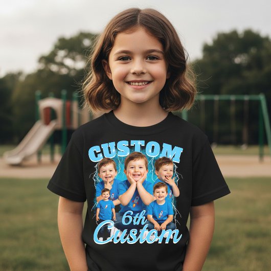 Custom birthday gift bootleg for your Kid 90s Tri-Blend Shirt